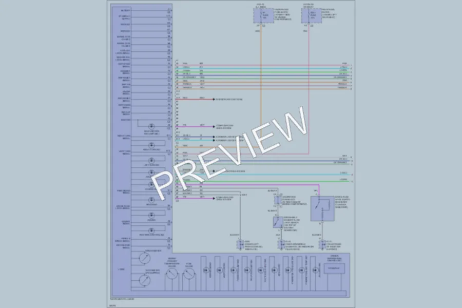 2002 Cadillac DeVille Instrument Cluster wiring diagram preview