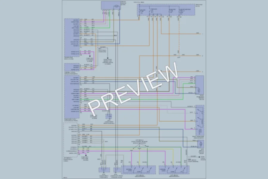 2002 Cadillac DeVille Power Windows wiring diagram preview