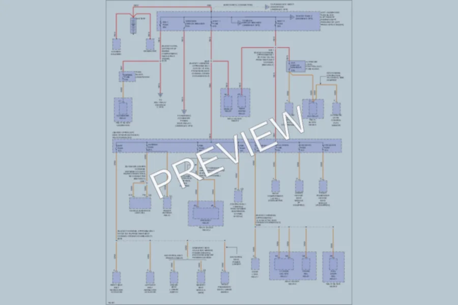 2002 Cadillac Eldorado Power Distribution wiring diagram preview