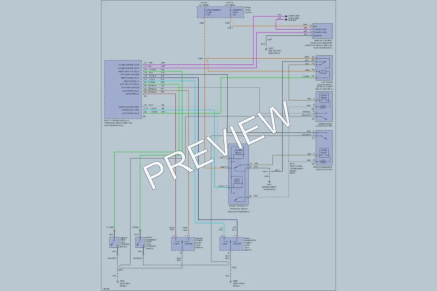 2002 Cadillac Eldorado Power Door Locks wiring diagram preview