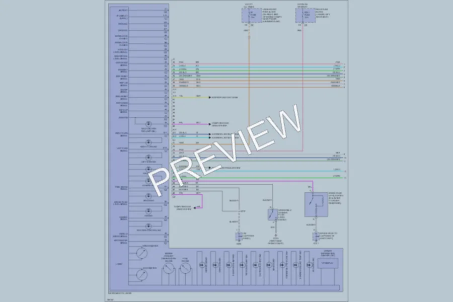 2002 Cadillac Seville Instrument Cluster wiring diagram preview