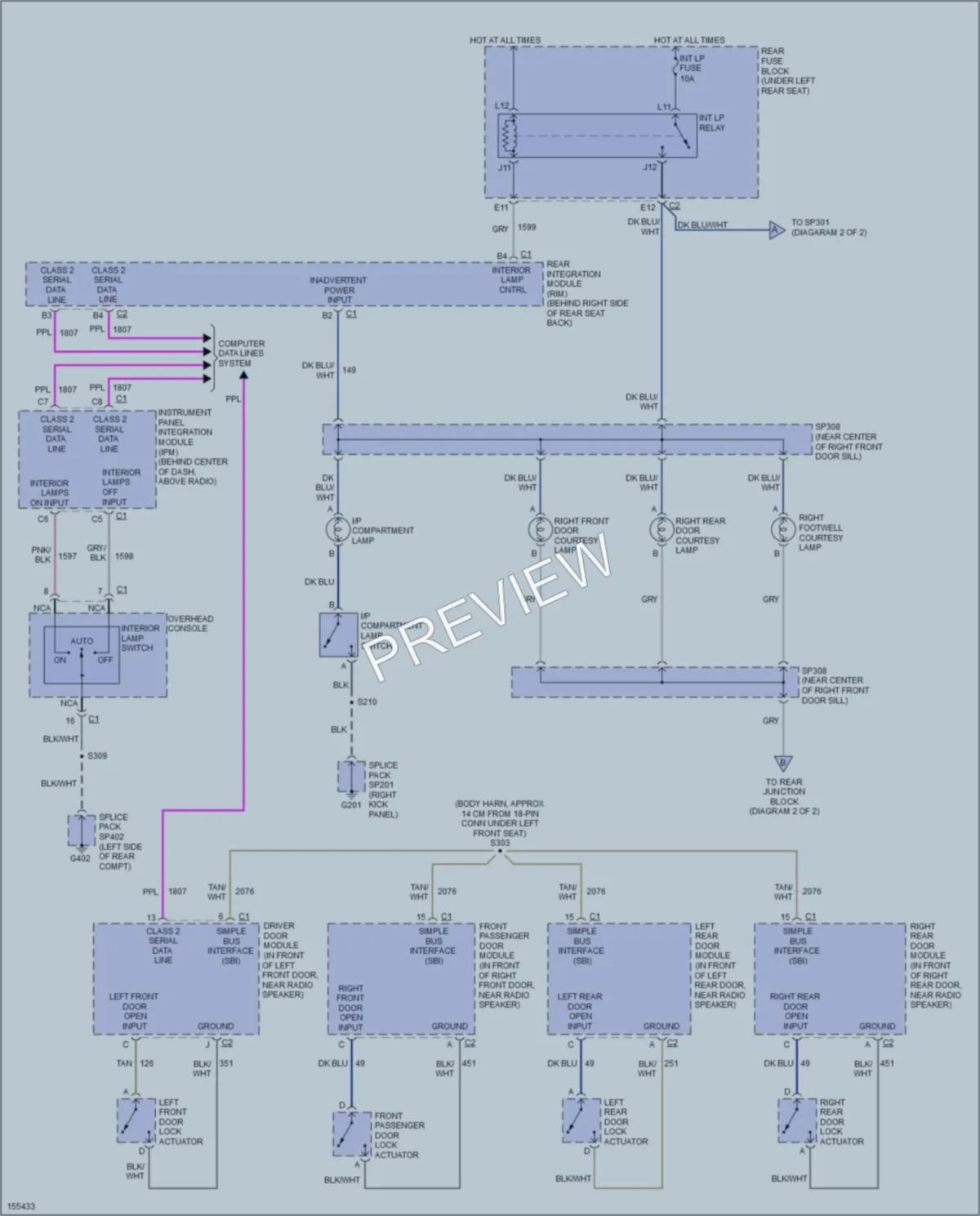 2002 Cadillac Seville Interior Lights wiring diagram preview