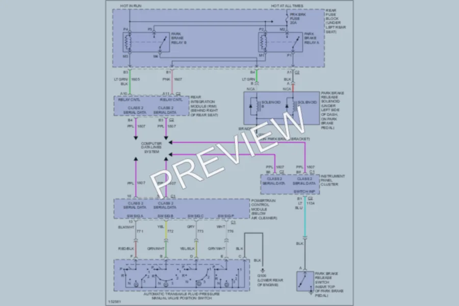 2002 Cadillac Seville Shift Interlocks wiring diagram preview