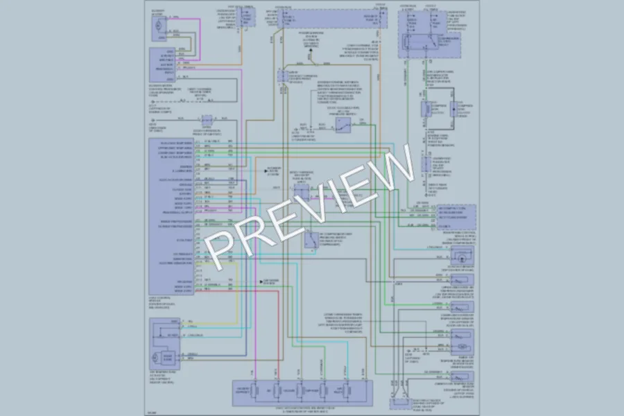 2002 Chevrolet Blazer Air Conditioning wiring diagram preview
