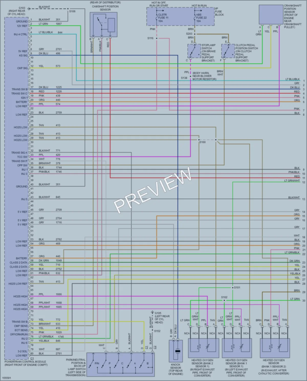 2002 Chevrolet Blazer Engine Performance wiring diagram preview