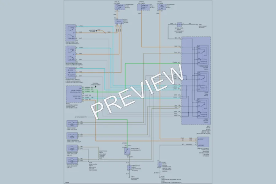 2002 Chevrolet Blazer Power Door Locks wiring diagram preview