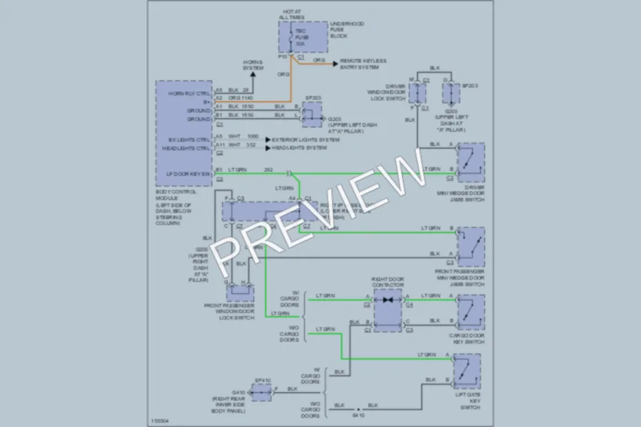 2002 Chevrolet C1500 Anti Theft wiring diagram preview