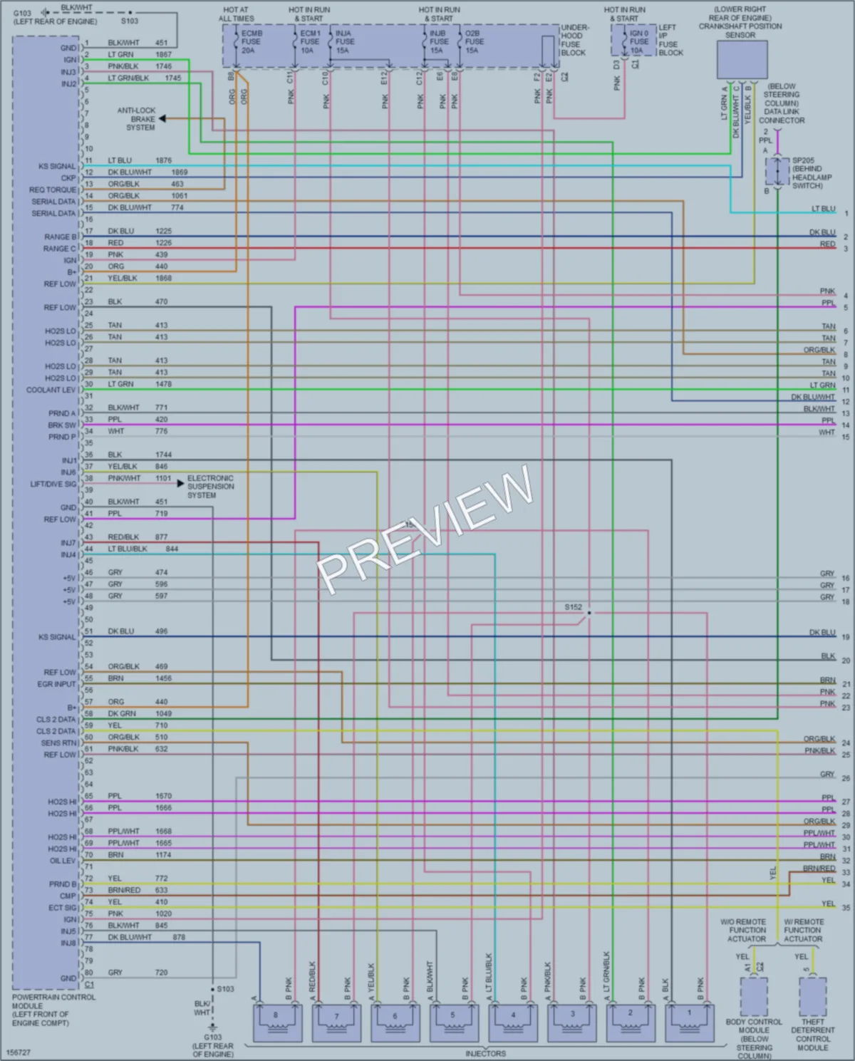 2002 Chevrolet 2500 Engine Performance wiring diagram preview