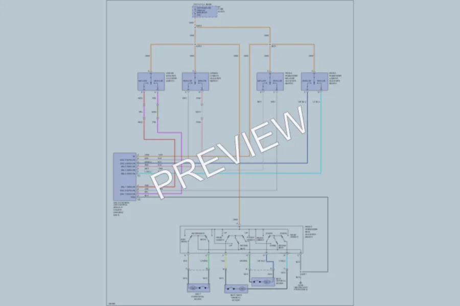 2002 Chevrolet Camaro Power Seats wiring diagram preview