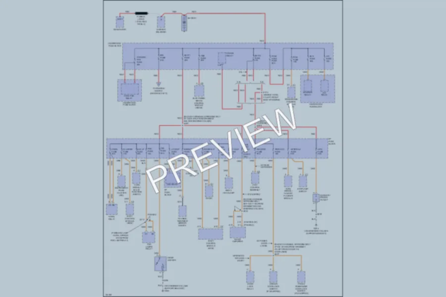 2002 Chevrolet Cavalier Power Distribution wiring diagram preview