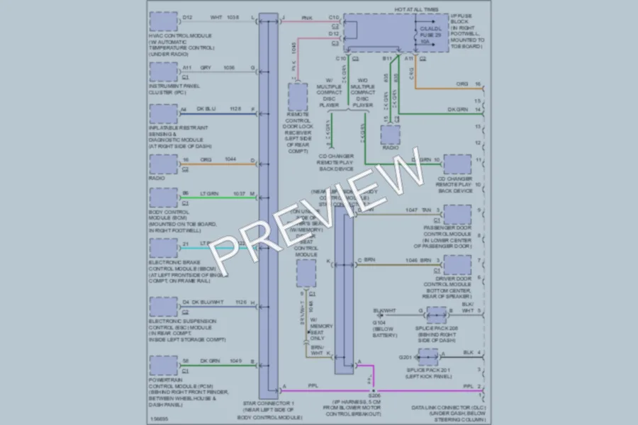2002 Chevrolet Corvette Computer Data Lines wiring diagram preview