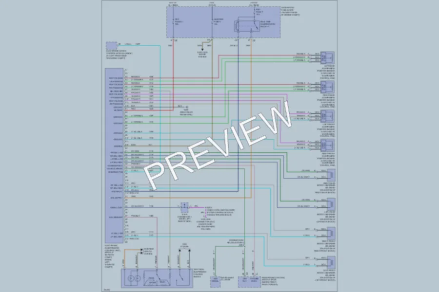 2002 Chevrolet Corvette Electronic Suspension wiring diagram preview