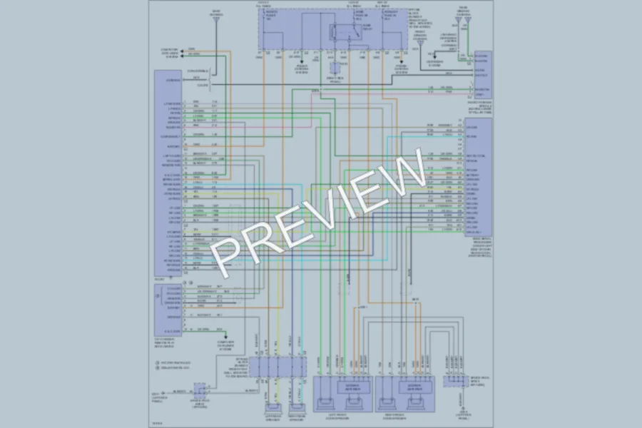2002 Chevrolet Corvette Radio wiring diagram preview