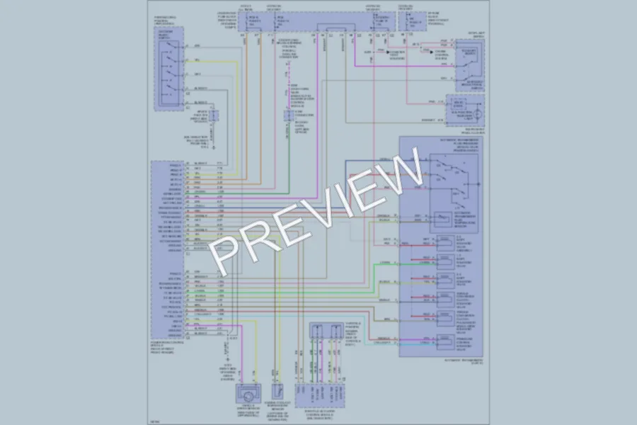 2002 Chevrolet Corvette Transmission wiring diagram preview