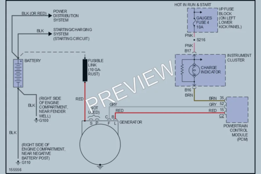 2002 Chevrolet G3500 Starting Charging wiring diagram preview