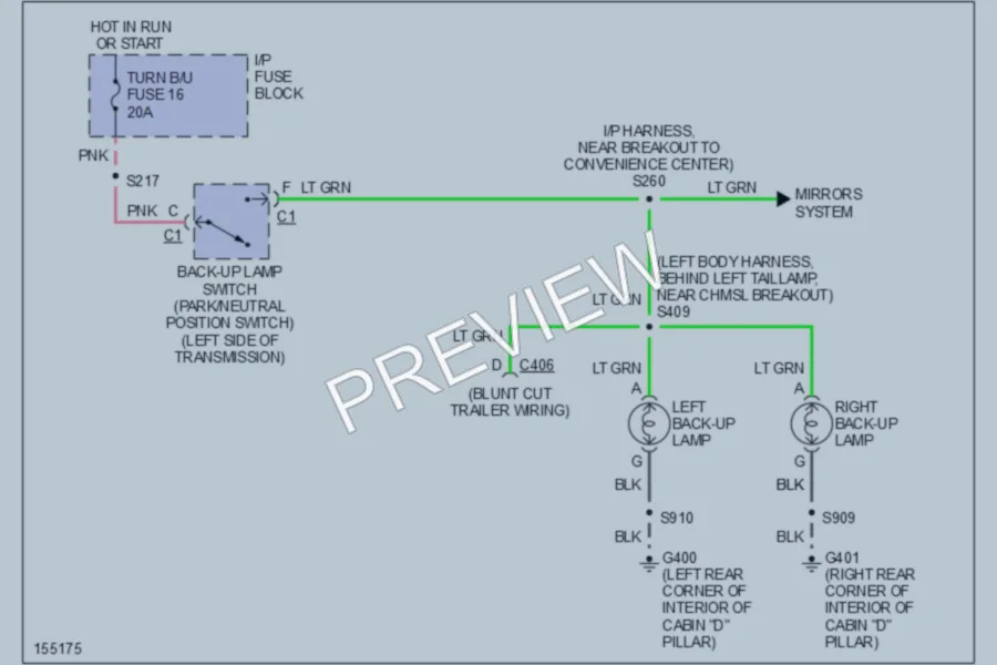 2002 Chevrolet G1500 Exterior Lights wiring diagram preview