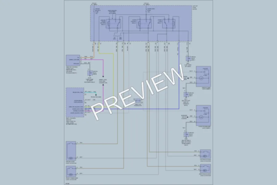 2002 Chevrolet Malibu Power Door Locks wiring diagram preview