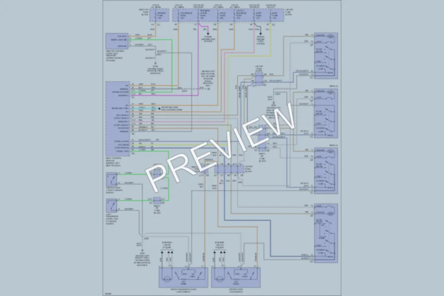 2002 Chevrolet MonteCarlo Power Door Locks wiring diagram preview