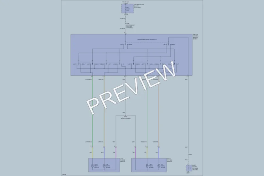 2002 Chevrolet Tracker Power Mirrors wiring diagram preview