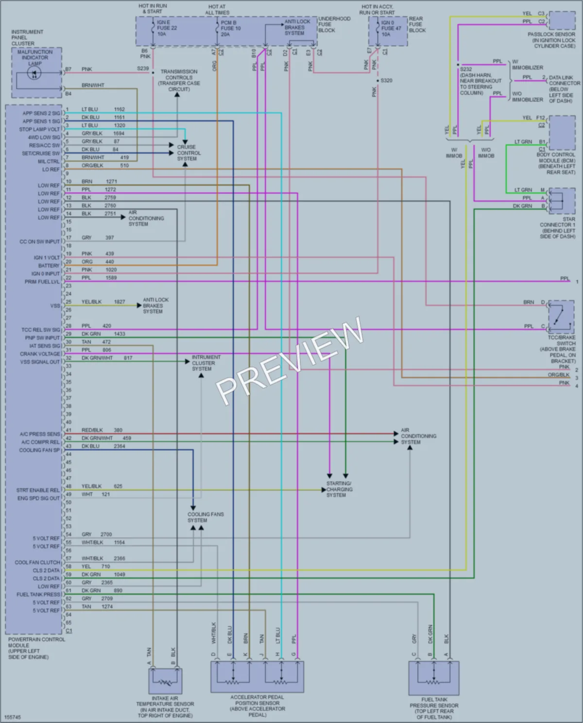 2002 Chevrolet TrailBlazerEXT Engine Performance wiring diagram preview