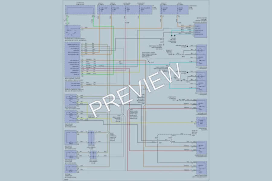 2002 Chevrolet Venture Power Door Locks wiring diagram preview
