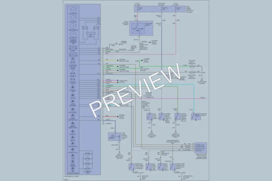 2002 Chrysler PTCruiser Instrument Cluster wiring diagram preview