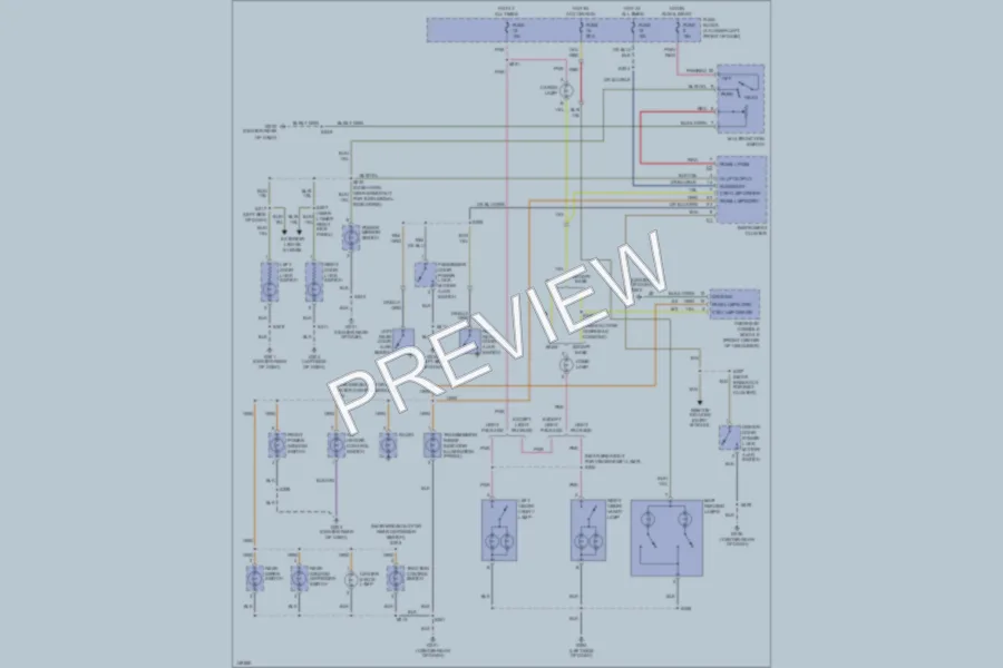 2002 Chrysler PTCruiser Interior Lights wiring diagram preview