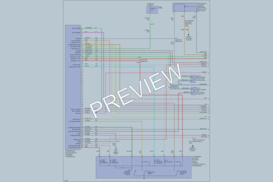 2002 Chrysler PTCruiser Transmission wiring diagram preview