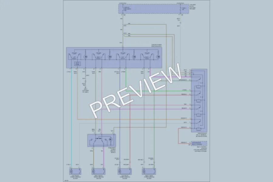 2002 Chrysler 2D Convertible Power Windows wiring diagram preview