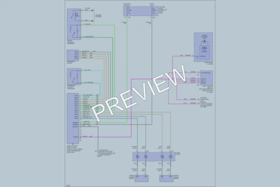 2002 Chrysler 2D Convertible Supplemental Restraints wiring diagram preview