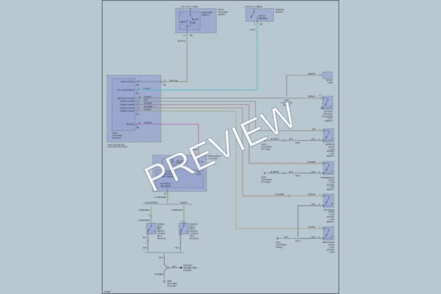2002 Chrysler 2D Convertible Warning Systems wiring diagram preview