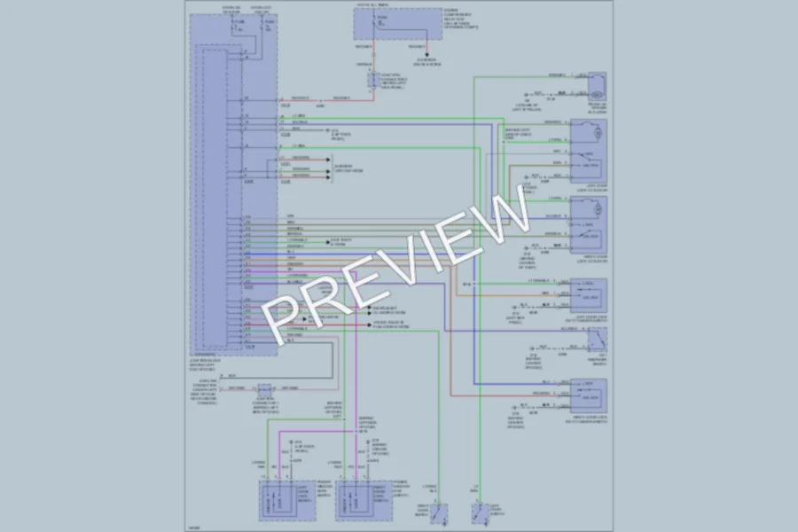 2002 Chrysler 2D Coupe Power Door Locks wiring diagram preview