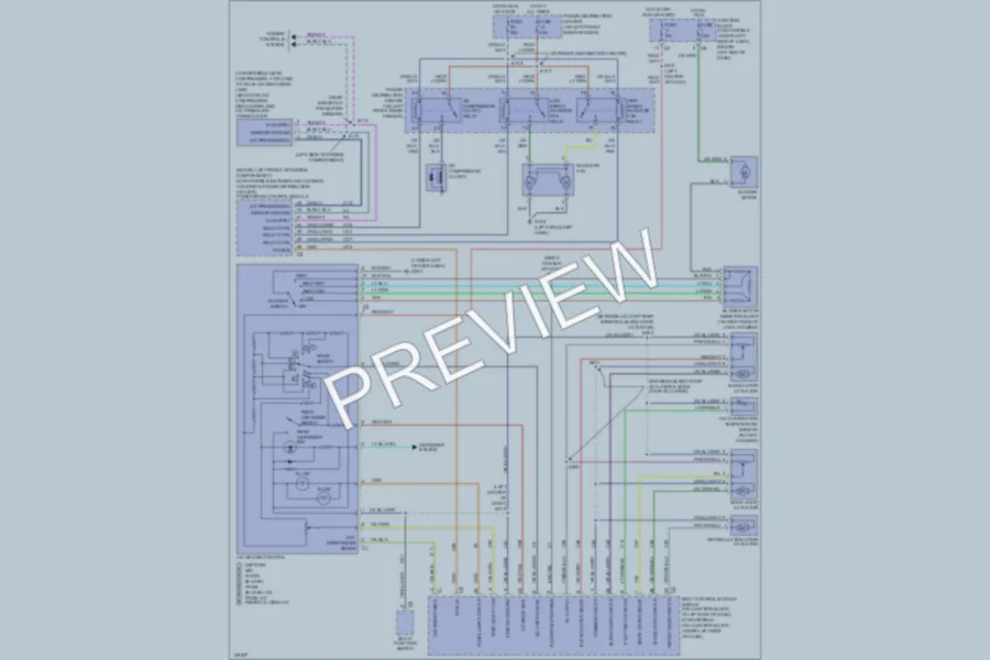 2002 Chrysler 4D Sedan Air Conditioning wiring diagram preview