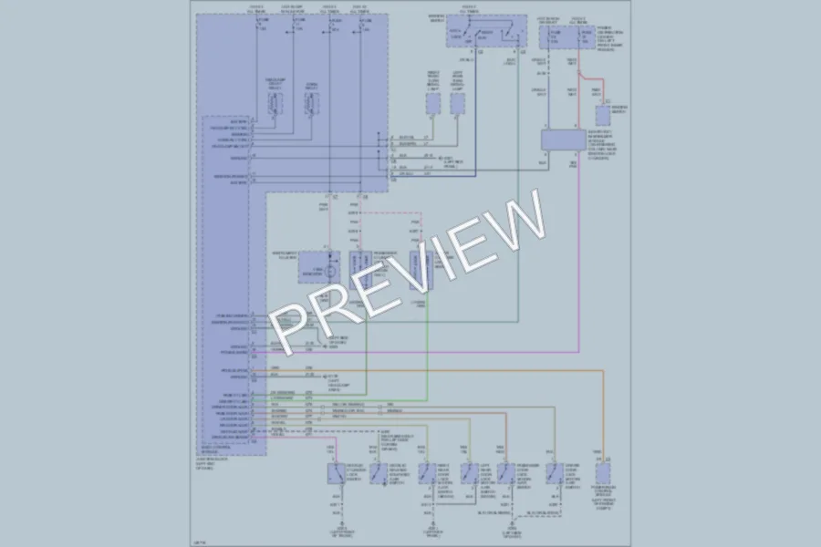 2002 Chrysler 4D Sedan Anti Theft wiring diagram preview