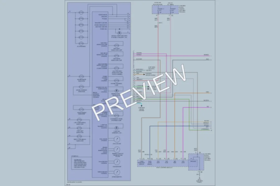 2002 Chrysler 4D Sedan Instrument Cluster wiring diagram preview