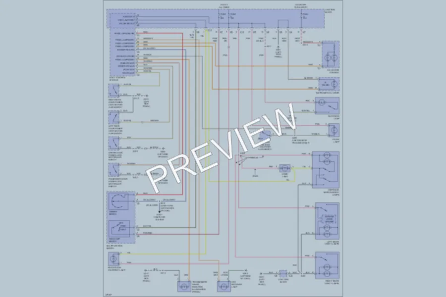 2002 Chrysler 4D Sedan Interior Lights wiring diagram preview