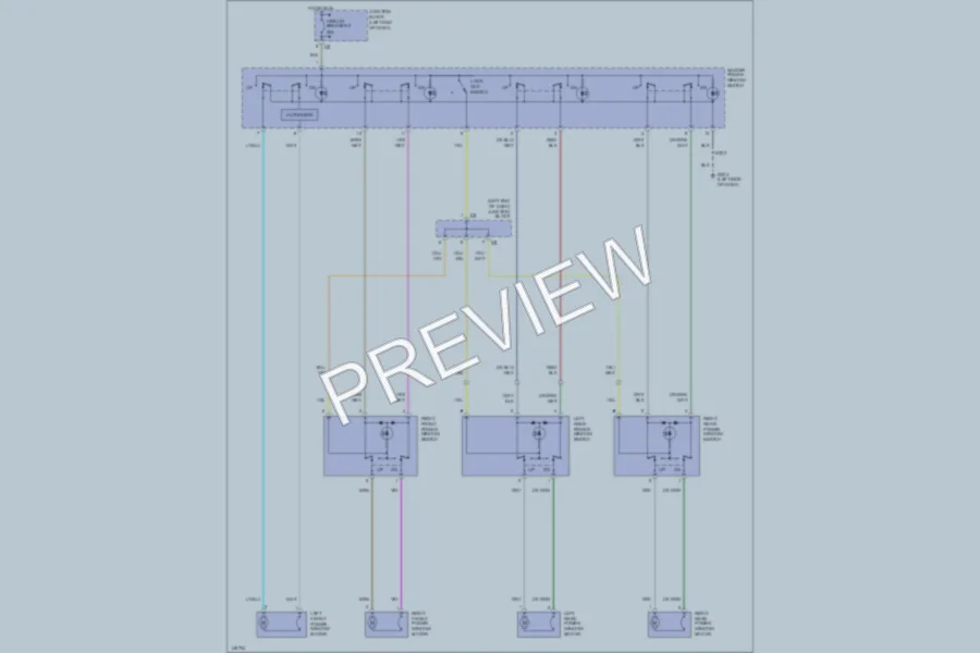 2002 Chrysler 4D Sedan Power Windows wiring diagram preview