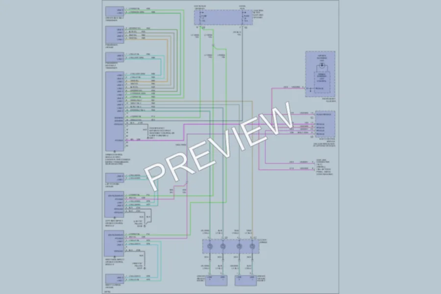 2002 Chrysler 4D Sedan Supplemental Restraints wiring diagram preview
