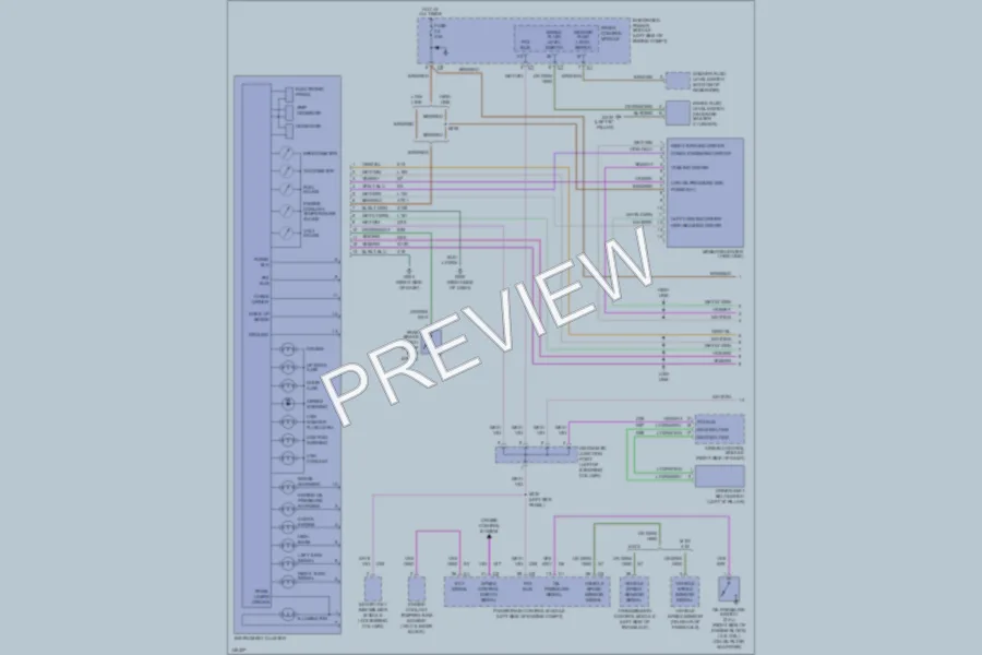 2002 Chrysler Voyager Instrument Cluster wiring diagram preview