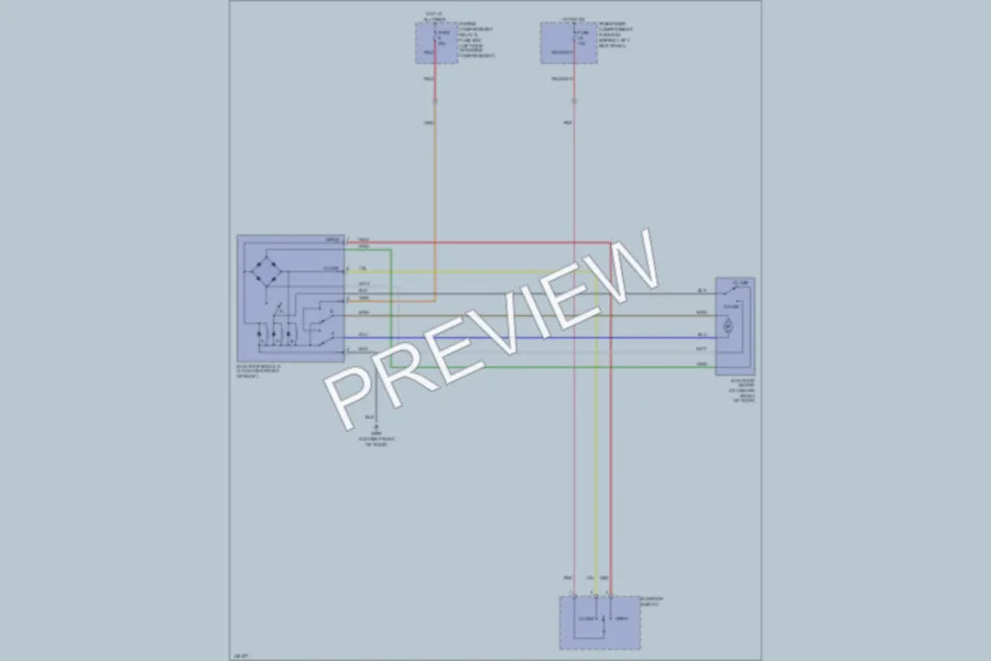 2002 Daewoo Lanos Power Top Sunroof wiring diagram preview