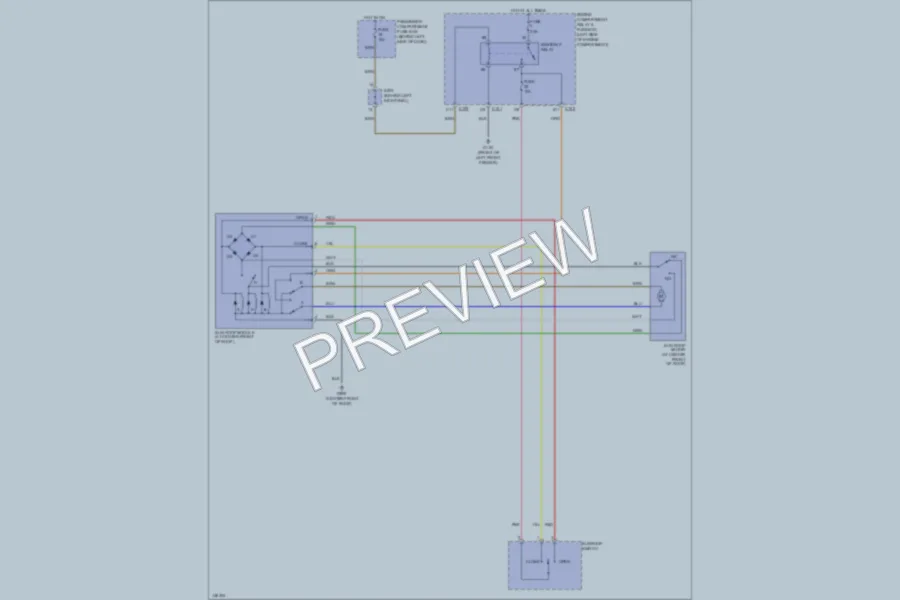 2002 Daewoo Nubira Power Top Sunroof wiring diagram preview
