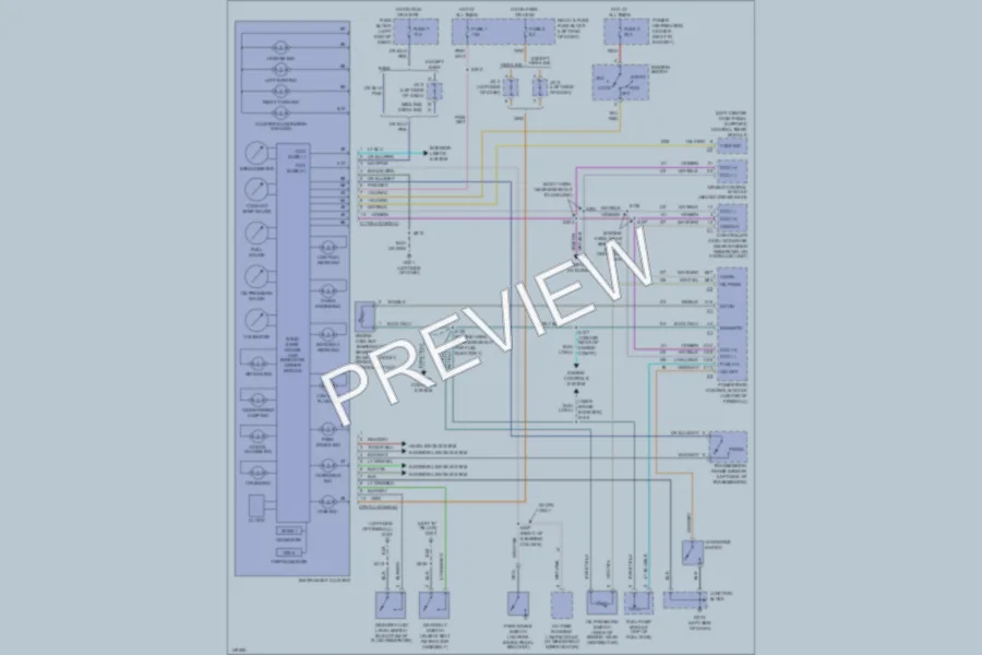 2002 Dodge B2500 Instrument Cluster wiring diagram preview