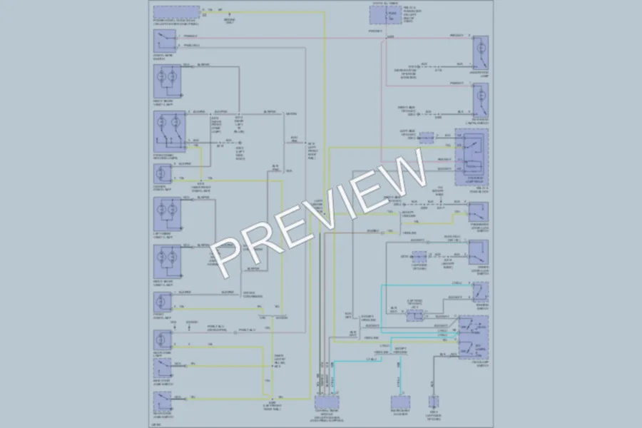 2002 Dodge B2500 Interior Lights wiring diagram preview