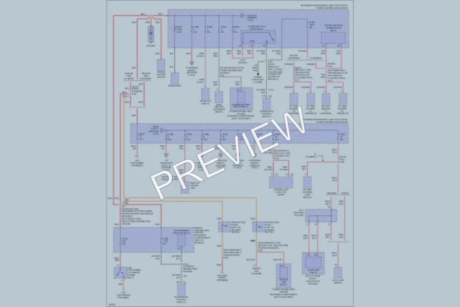 2002 Dodge B2500 Power Distribution wiring diagram preview