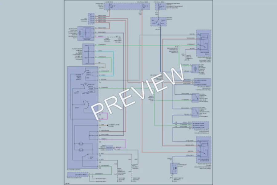 2002 Dodge B1500 Air Conditioning wiring diagram preview