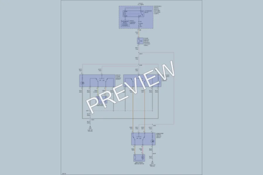 2002 Dodge Caravan Power Windows wiring diagram preview