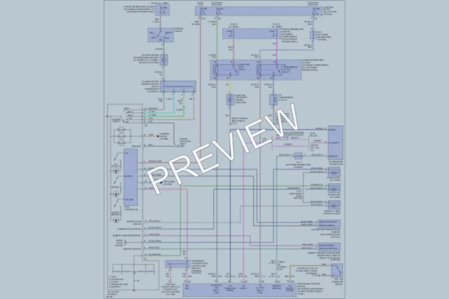 2002 Dodge Dakota Air Conditioning wiring diagram preview