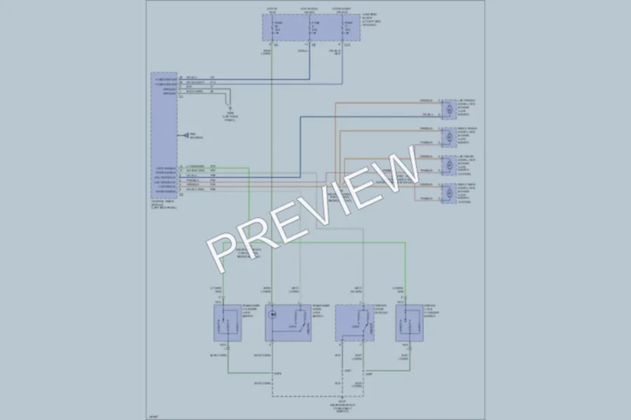 2002 Dodge Dakota Power Door Locks wiring diagram preview