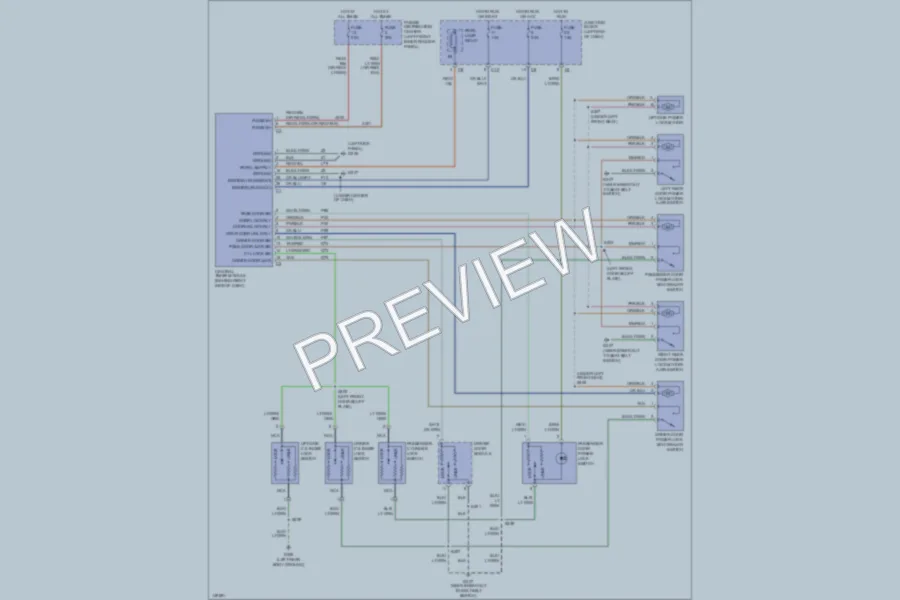 2002 Dodge Durango Power Door Locks wiring diagram preview