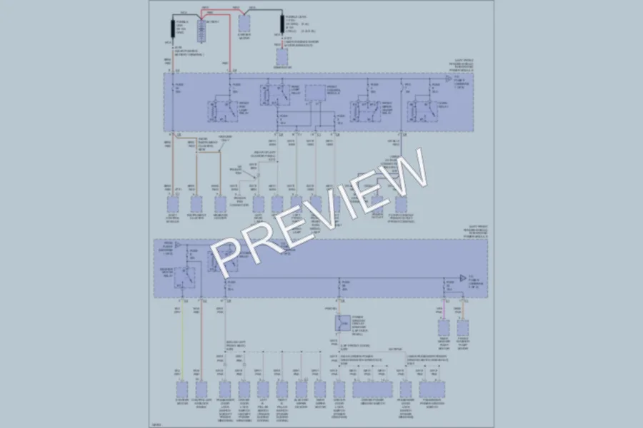 2002 Dodge GrandCaravan Power Distribution wiring diagram preview